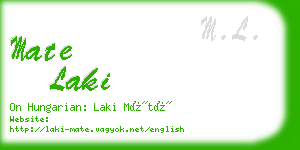 mate laki business card